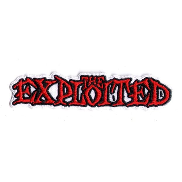 Exploited (The) logo-96 (white) 12cm