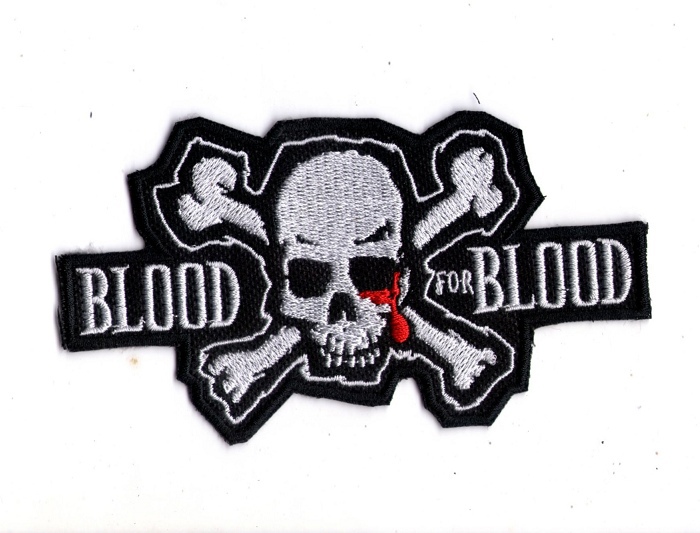 Blood for Blood  logo 12.5*7cm