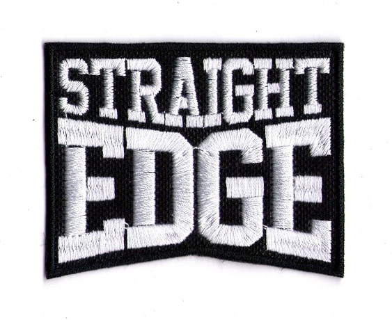 Straight Edge патч 01     8*6cm
